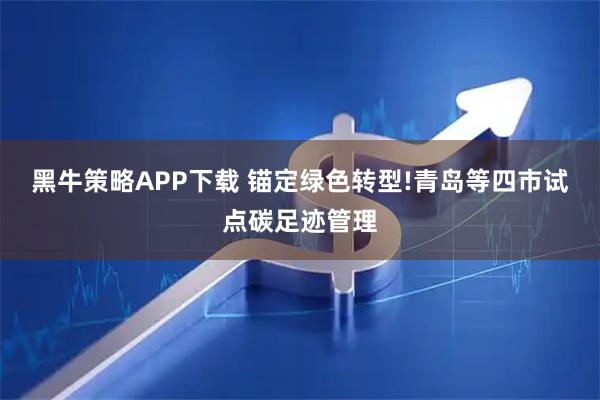 黑牛策略APP下载 锚定绿色转型!青岛等四市试点碳足迹管理